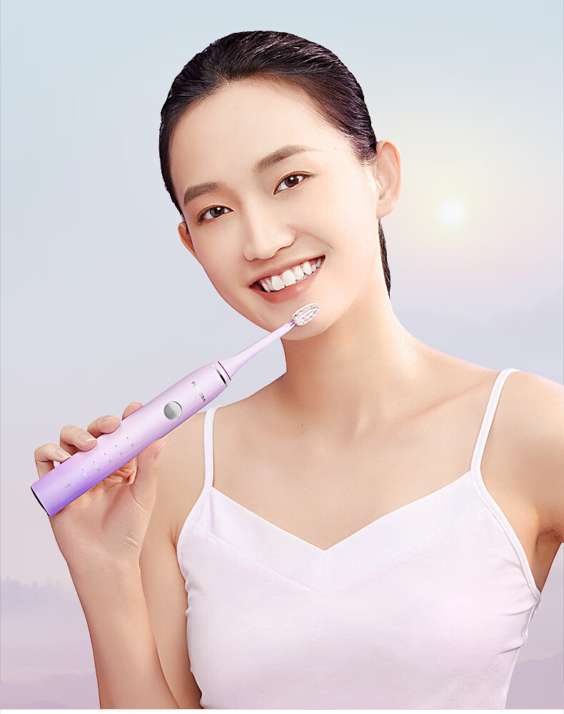 FLYCO Electric Toothbrush for Adults with Sonic Vibration Deep Cleaning And Gum Protection FT7205 Sapphire Blue Couple Edition Sold by JD Mid-Autumn Festival Birthday Gift for Boyfriend Girlfriend 2