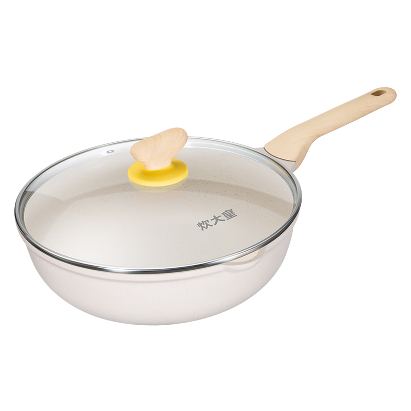 Chuida Huang Maifan Stone Non-Stick Oil-Collecting Multi-Functional Frying Pan 32cm Flat Bottom Induction Cooker Compatible