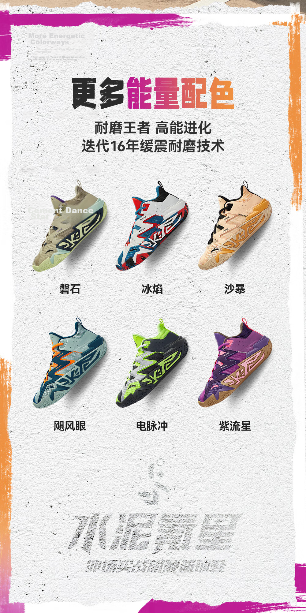 Anta Kids Sports Shoes Boys Big Children Youth 6-12 Years Professional Durable Cement Basketball Shoes A12541103H 23