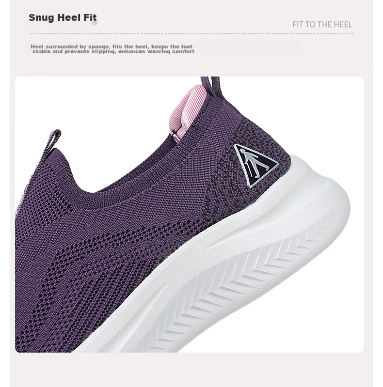 Zulijian Elderly Women's Shoes Autumn Slip-On Walking Shoes Mesh Soft Sole Mom Sneakers Women's Sports Casual Shoes 12