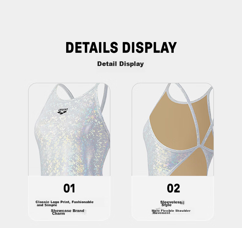 Arena Women's Fashion Slim Fit Sleeveless One-Piece Triangle Swimsuit Fitness Sports Swimwear Hot Spring Bathing Suit New Arrival 7