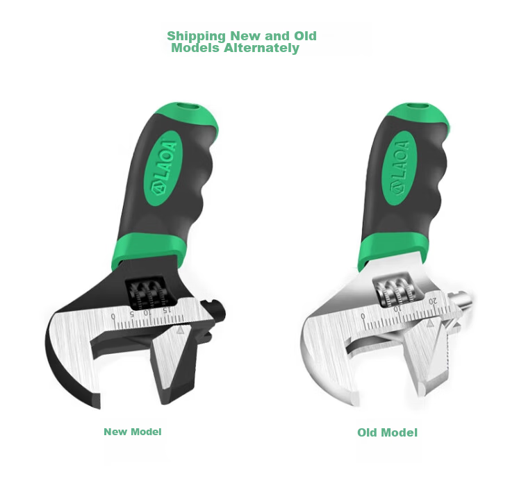 LAOA LA150008 Industrial Adjustable Wrench 8 Inch Multi-Function Large Opening Pipe Wrench for Home Use 1