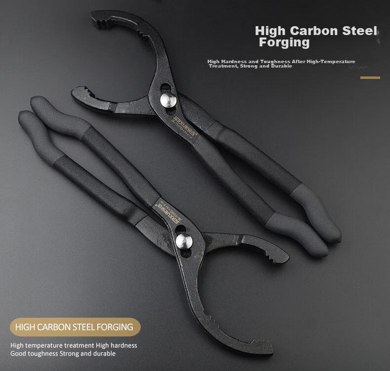 JERXUN Filter Wrench Oil Filter Removal Pliers Universal Oil Filter Wrench Tool 6