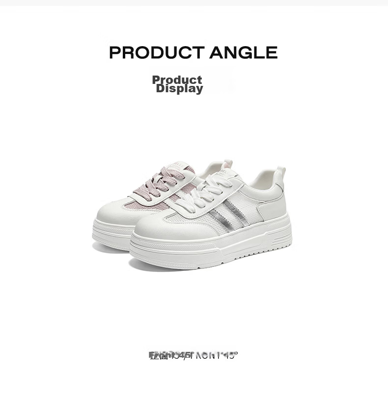 Belle Qixi Gift Small Puff White Shoes Women Summer 2026 New Mesh Panel Shoes JD029 Starlight Silver - Breathable Style Size 37 10