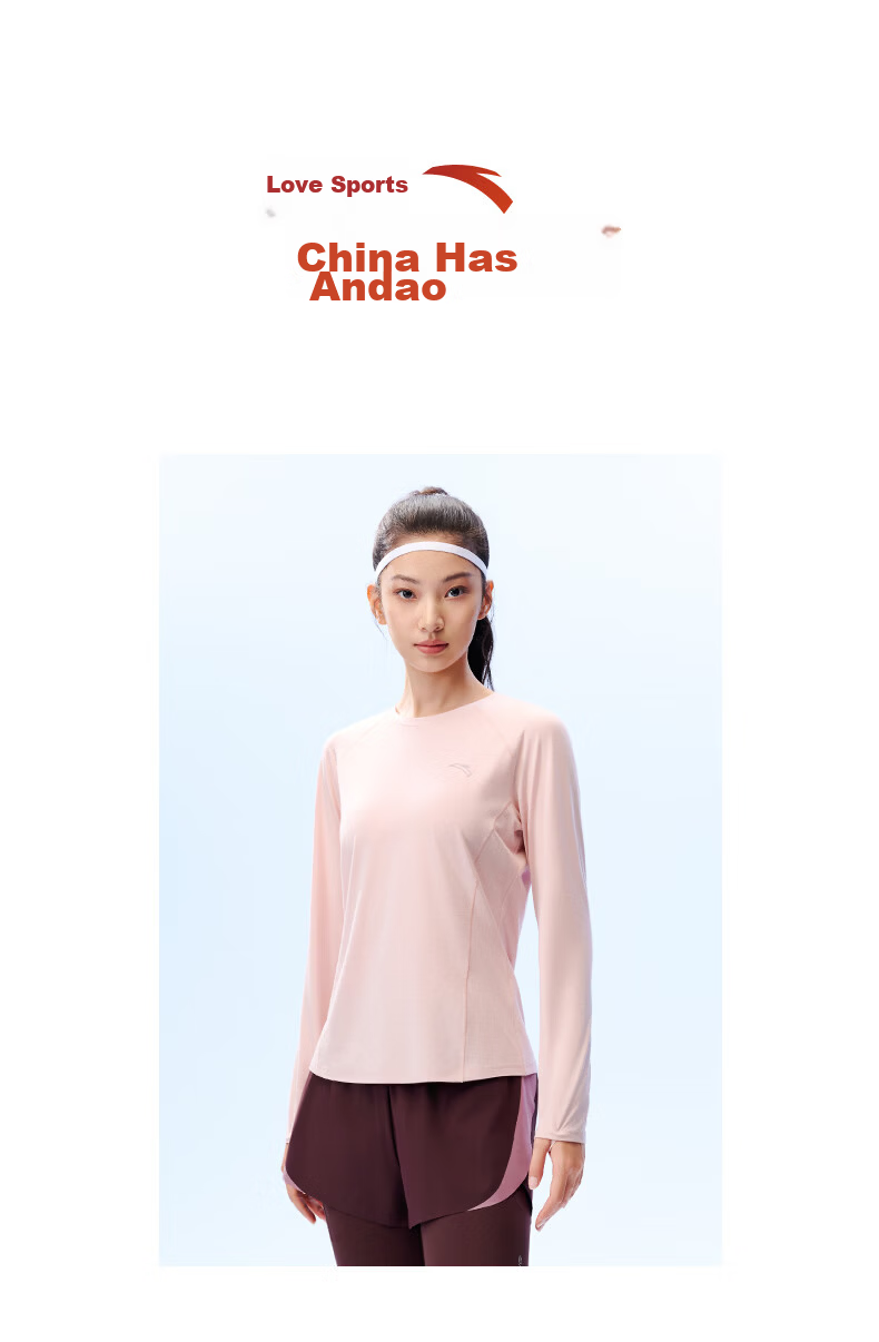 Anta Zero Pressure Quick-Dry T | C100 Quick-Dry Master Wool Long Sleeve T-Shirt Women Autumn New Slim Running Top 15