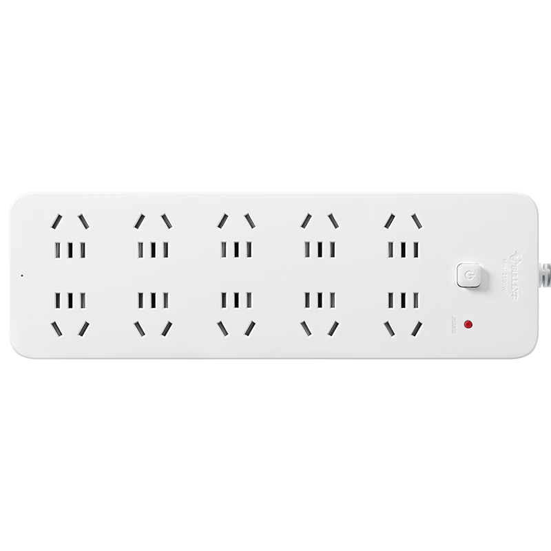 BULL Super Power Protection Socket/power Strip/extension Cord, 3C Certified, 10 Outlets with Five-Hole Design And Master Switch, 4 Meters Long GN-B20A0