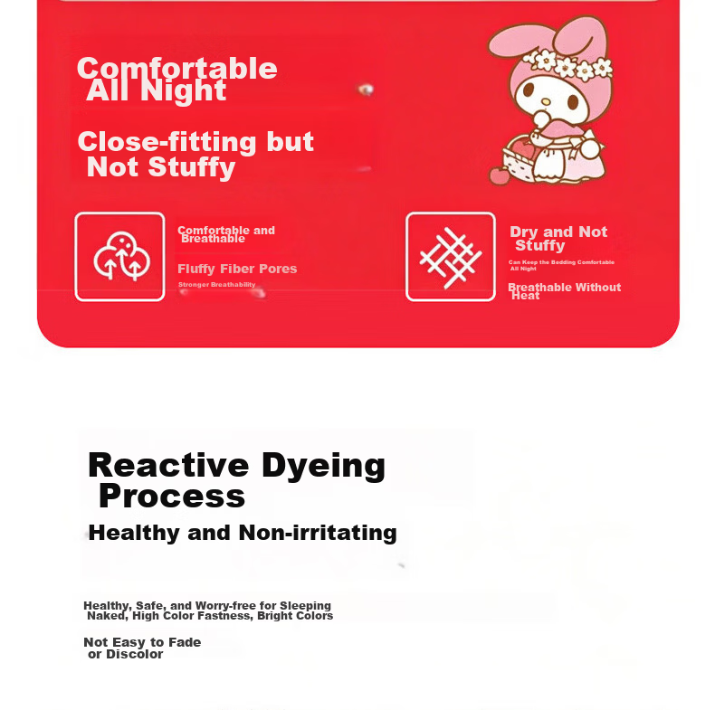 MINISO Cooling Silk Ice Bead Summer Quilt Sanrio Machine Washable Double Summer Blanket 150x200cm 12