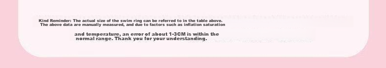 Youyou Thickened Anti-Tip Double Airbag Swimming Ring Unisex Children's Float 96408 White Floral 70cm 15