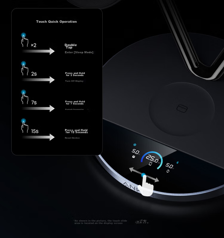 ANKER Prime 35W Semiconductor Air-Cooled 3-in-1 Desktop Wireless Charger Dock Magsafe Magnetic Stand for Apple Watch iPhone Earbuds Apple Watch 13
