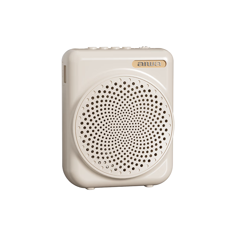 Aiwa AS-1 Little Bee Amplifier Teacher Bluetooth Speaker Long Battery Life Small Outdoor Guide Portable Waist-mounted Microphone White Wired Version