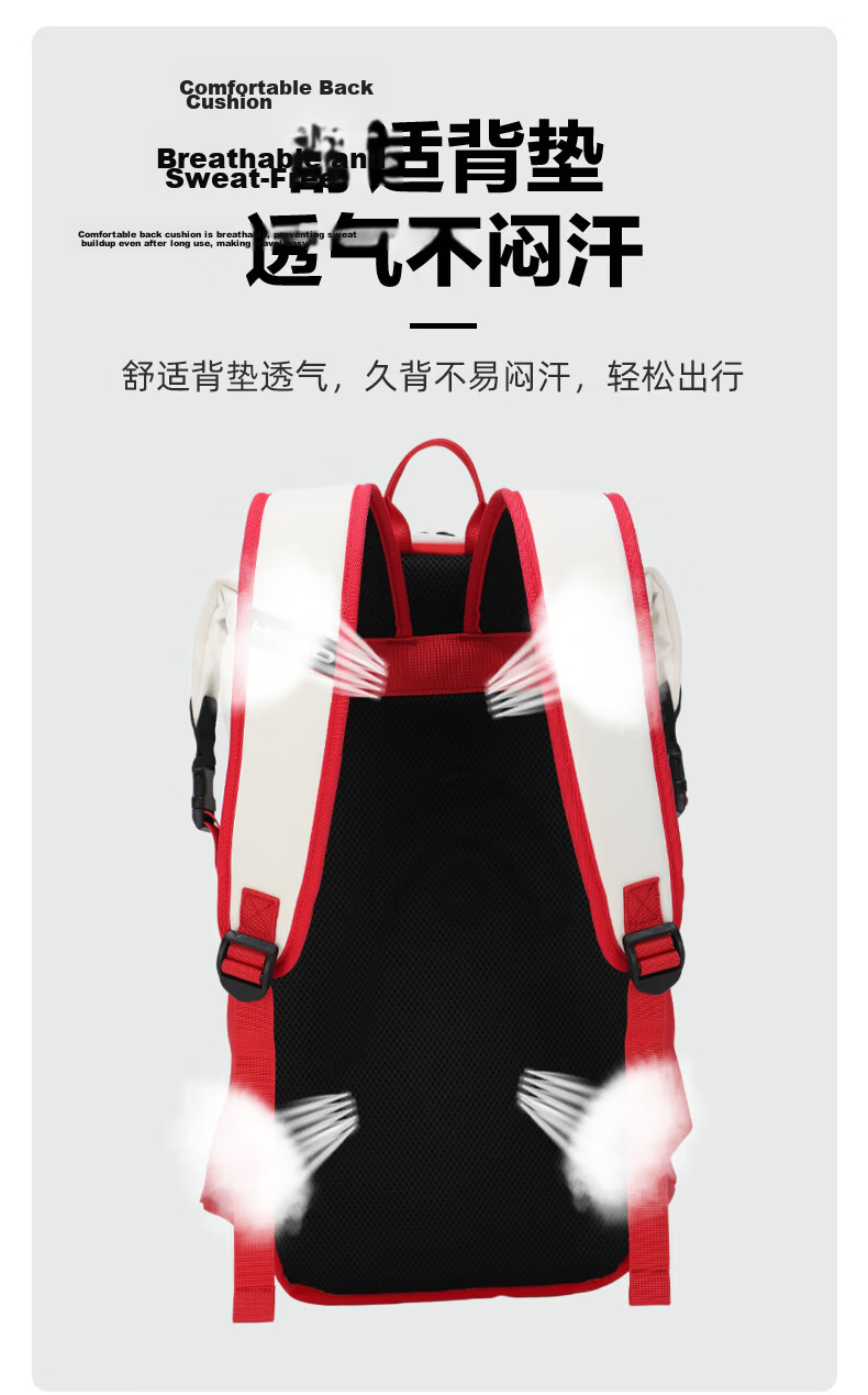 HEAD Badminton Sports Gym Bag Swimming Double Shoulder Backpack Training Bag for Men and Women High School and College Students 15