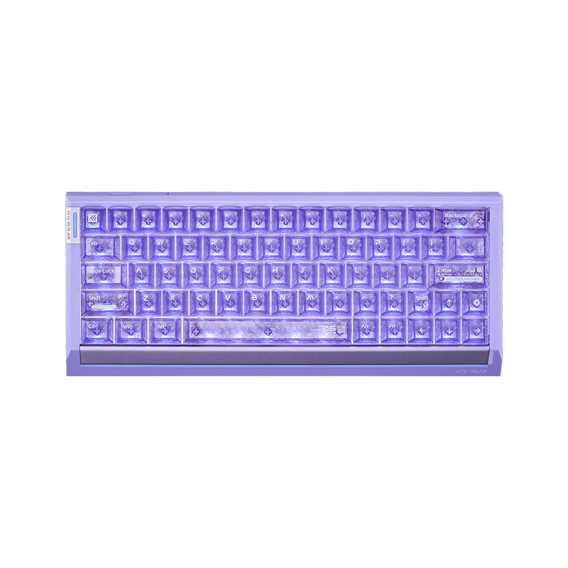 ATKRS63Air Magnetic Shaft Keyboard RT Customizable Gaming Mechanical Keyboard Wired Hot-Swappable Office Valorant 68-Key RS63Air Purple Ice Blade Switch