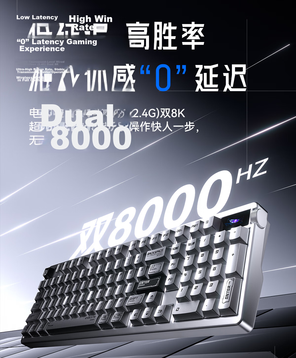 AULA Nova98 Gasket Structure Mechanical Keyboard Custom Dual 8K Tri-Mode Wireless Wired Bluetooth 99-Key Hot-Swappable Gaming Office Moon Rock Gray 7