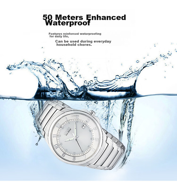 CITIZEN Men's Japanese-Korean Solar-Powered Watch Black Dial Steel Band Fashionable Men's Watch Father's Day Gift AT0161-56E 2