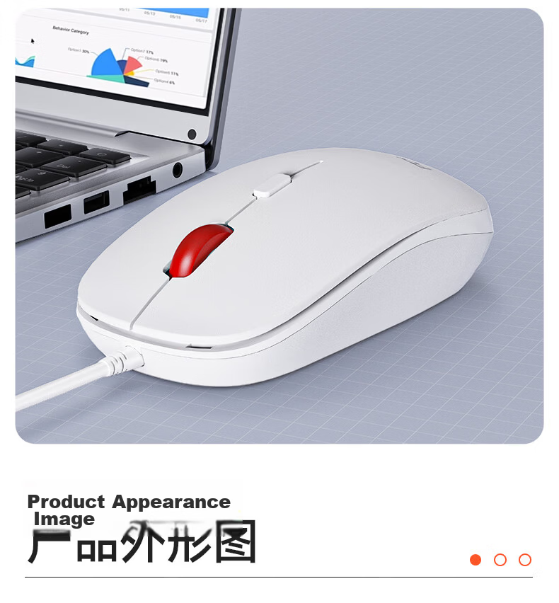 Founder M110 Wired Mouse USB Plug and Play Ergonomic Wired Mouse Black for Business Office Unisex 10