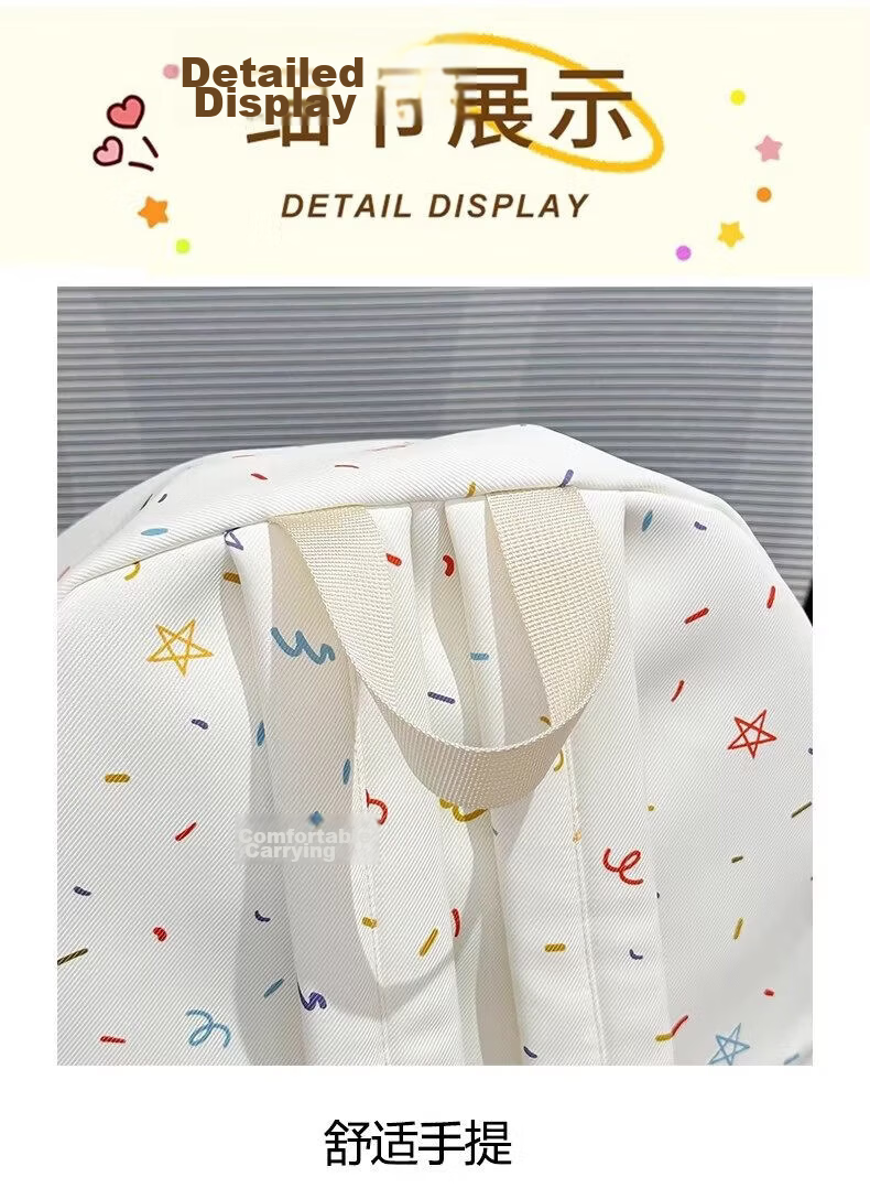 361° Women's Backpack 2026 New High-Value Ins Style Printed Schoolbag Lightweight Travel Shoulder Bag for High School and College Students 7