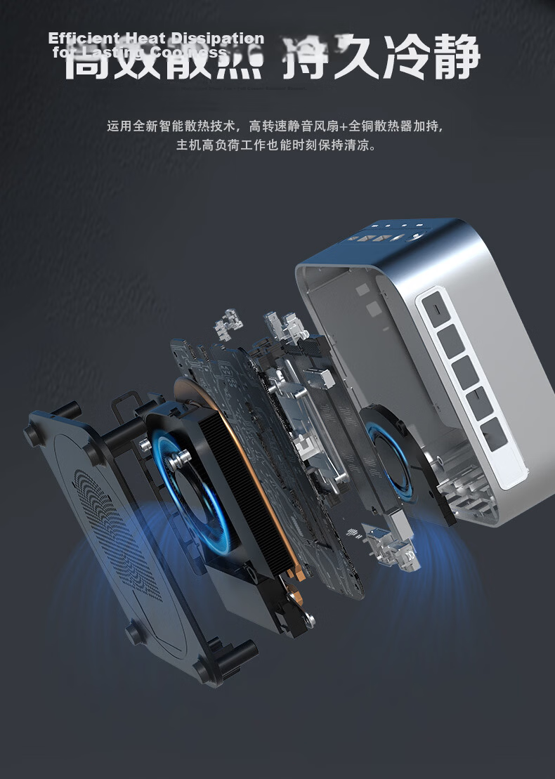 HASEE War God Mini U5S Mini Desktop PC (Core Ultra 5 125H/16GB LPDDR5/512GB/WIFI/Win11) 8