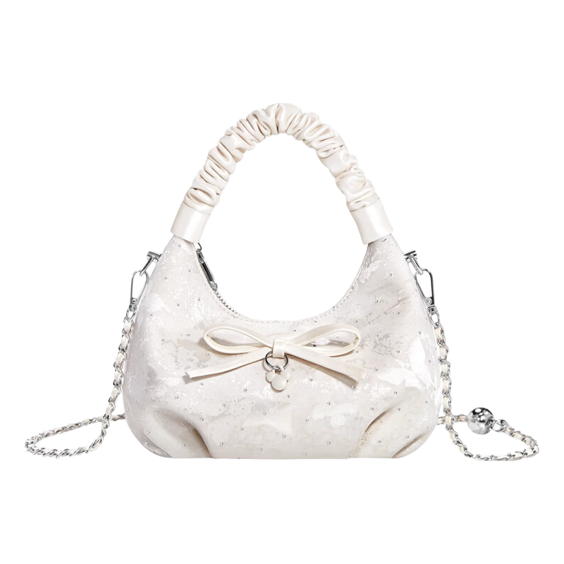Disney Women's Bag 2026 New Luxury Boutique Bow Cloud Handbag Shoulder Bag Birthday Gift for Girls