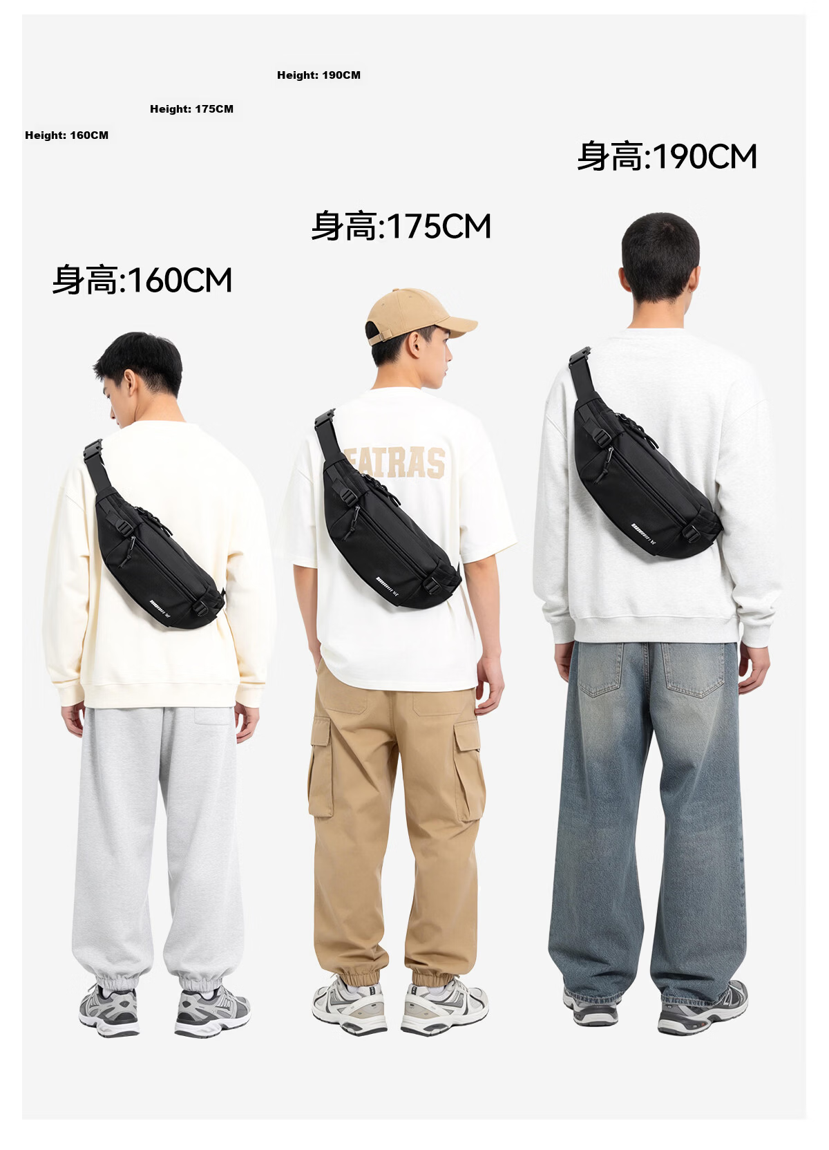 361° Men's Crossbody Bag 2026 New Large Capacity Shoulder Bag Small Lightweight Sports Chest Bag Outdoor Phone Bag 18