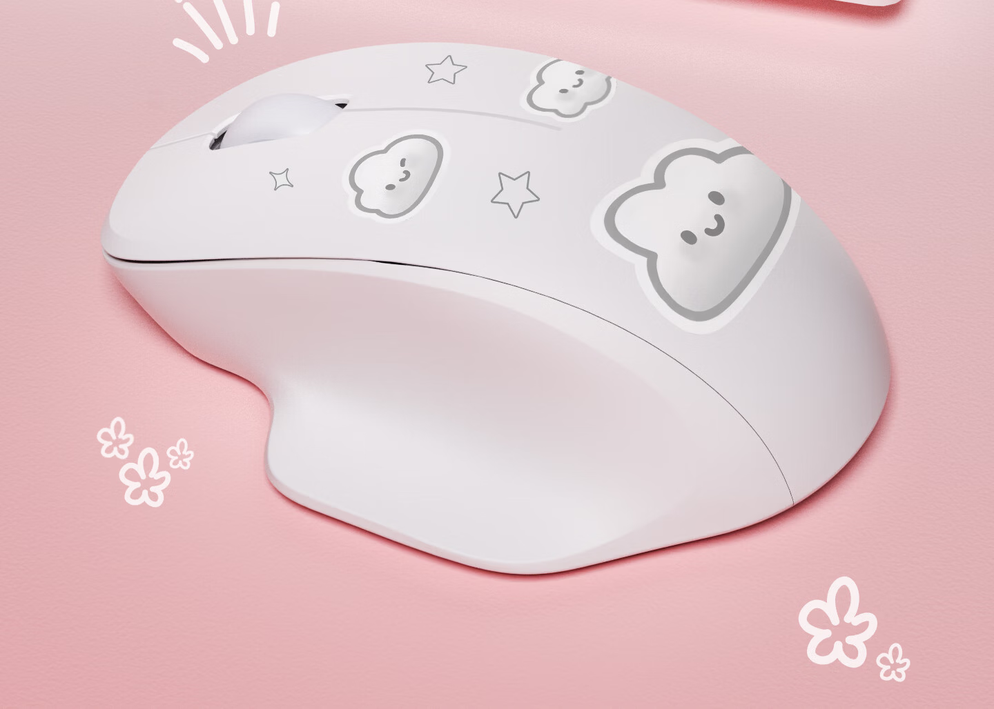 HP Wireless Bluetooth Silent Dual-Mode Cute Design Mouse Office Meeting Drawing Learning Gaming Laptop Ergonomic USB Mouse for Men and Women 17