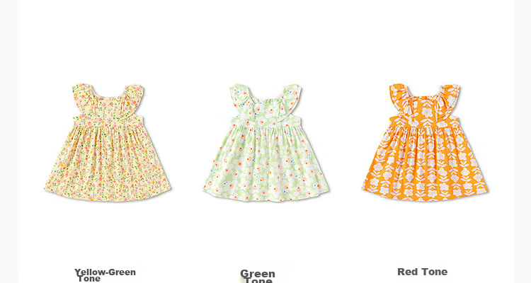 Balabala Girls Baby Dress Infant Dress 2026 Summer New Breathable French Style Floral Princess Dress 16