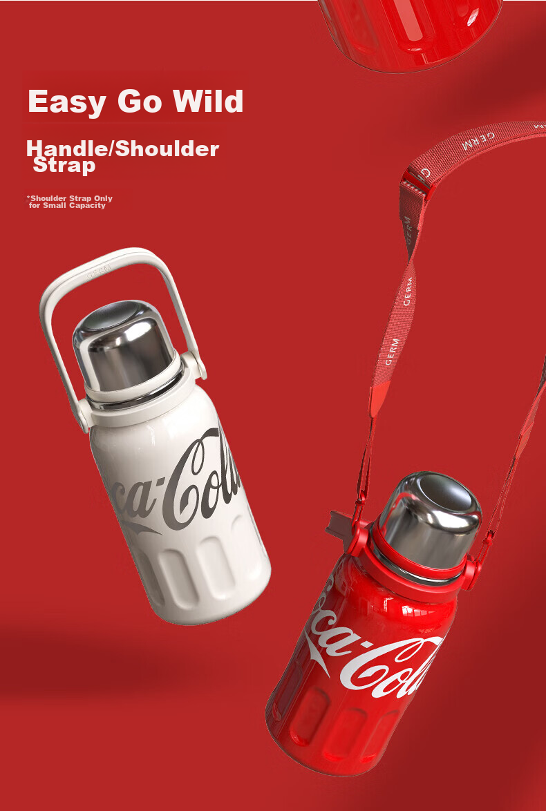 Germ Coca-Cola Collaboration Rhythm Insulated Bottle GE-CK23AW-B35-1 Starlight White 800ml (Piece) 15