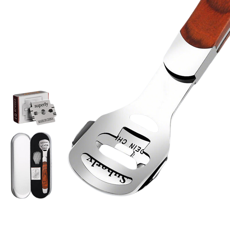 Baoshi Pedicure Knife for Removing Dead Skin And Calluses, Foot Scraper Tool, Steel Construction, Durable, Washable, Professional Foot Care Instrument for Scraping Calluses And Hard Ski