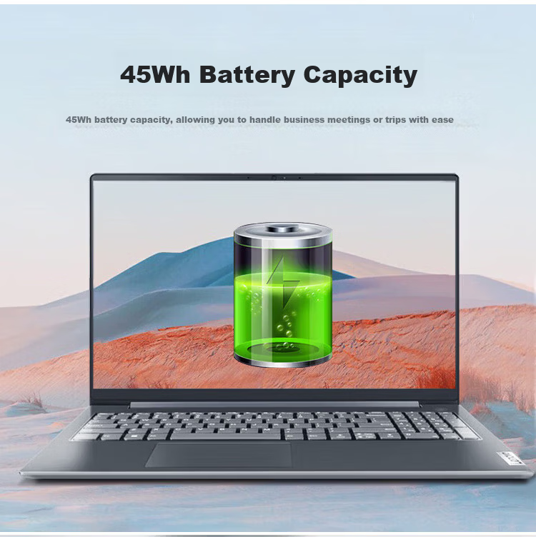 Lenovo Laptop V15 New Intel N4500 15.6-inch Narrow Bezel Business Office Student Lightweight Notebook 8GB 256GB SSD 6