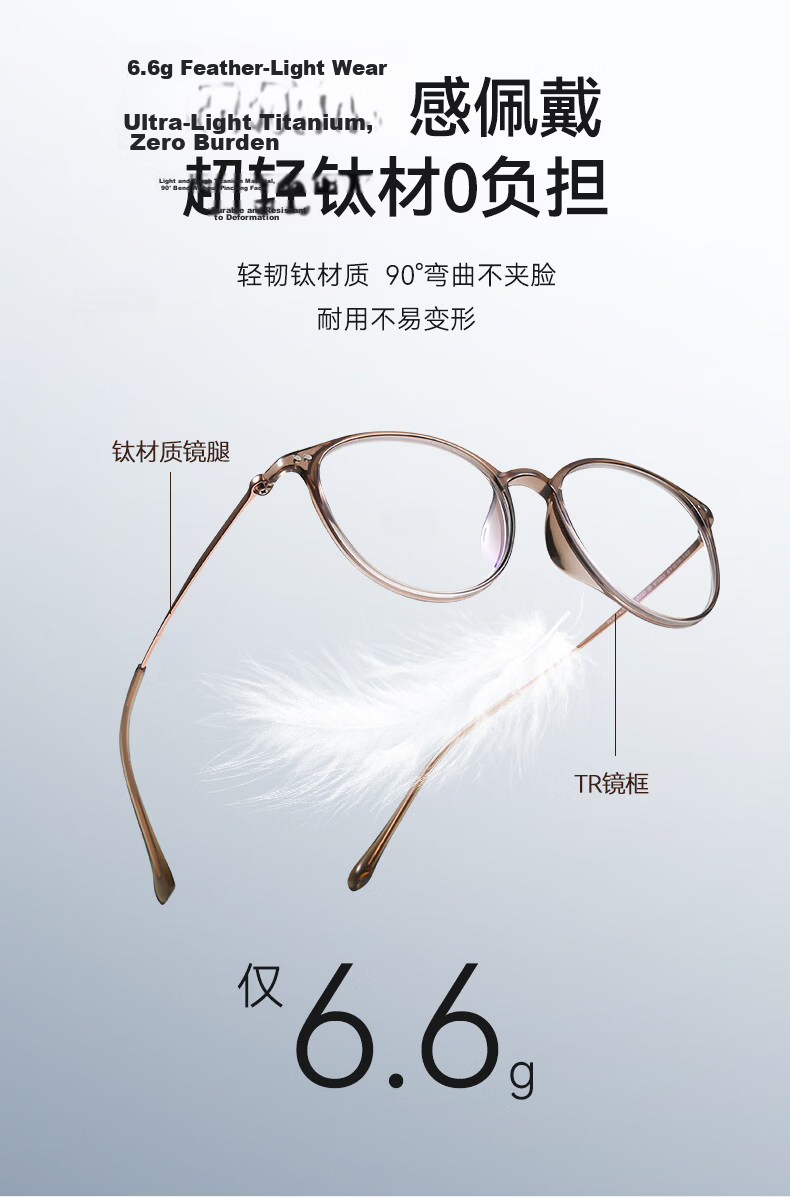 Mr.PuTian Women's Premium Pure Titanium Blue Light Blocking Reading Glasses HD Auto Focus Multifocal Presbyopia Glasses 150 Degree 6