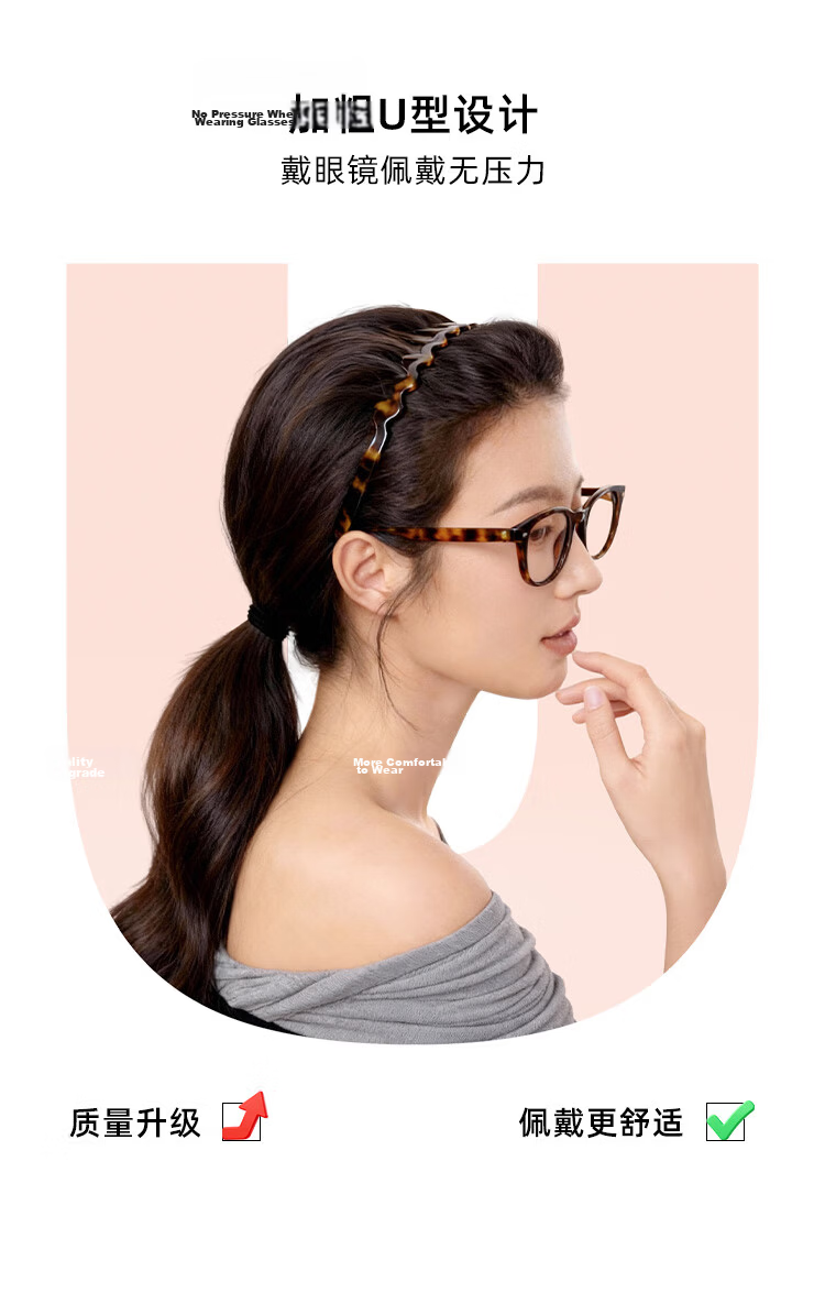 CHIMERA Vintage Acetate Wave Headband Non-Slip High Crown Hair Hoop Hair Clip for Women Birthday Gift 3