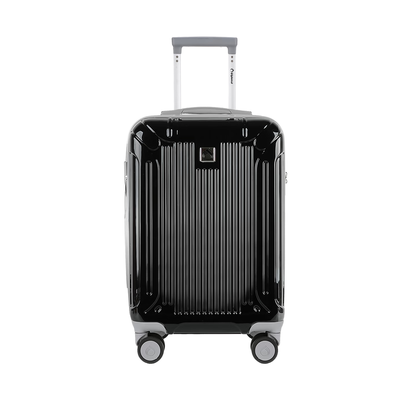 Diplomat 20-Inch Expandable Suitcase with Wheels, Password Lock, Carry-On Luggage for Men And Women, TC-6012 Black