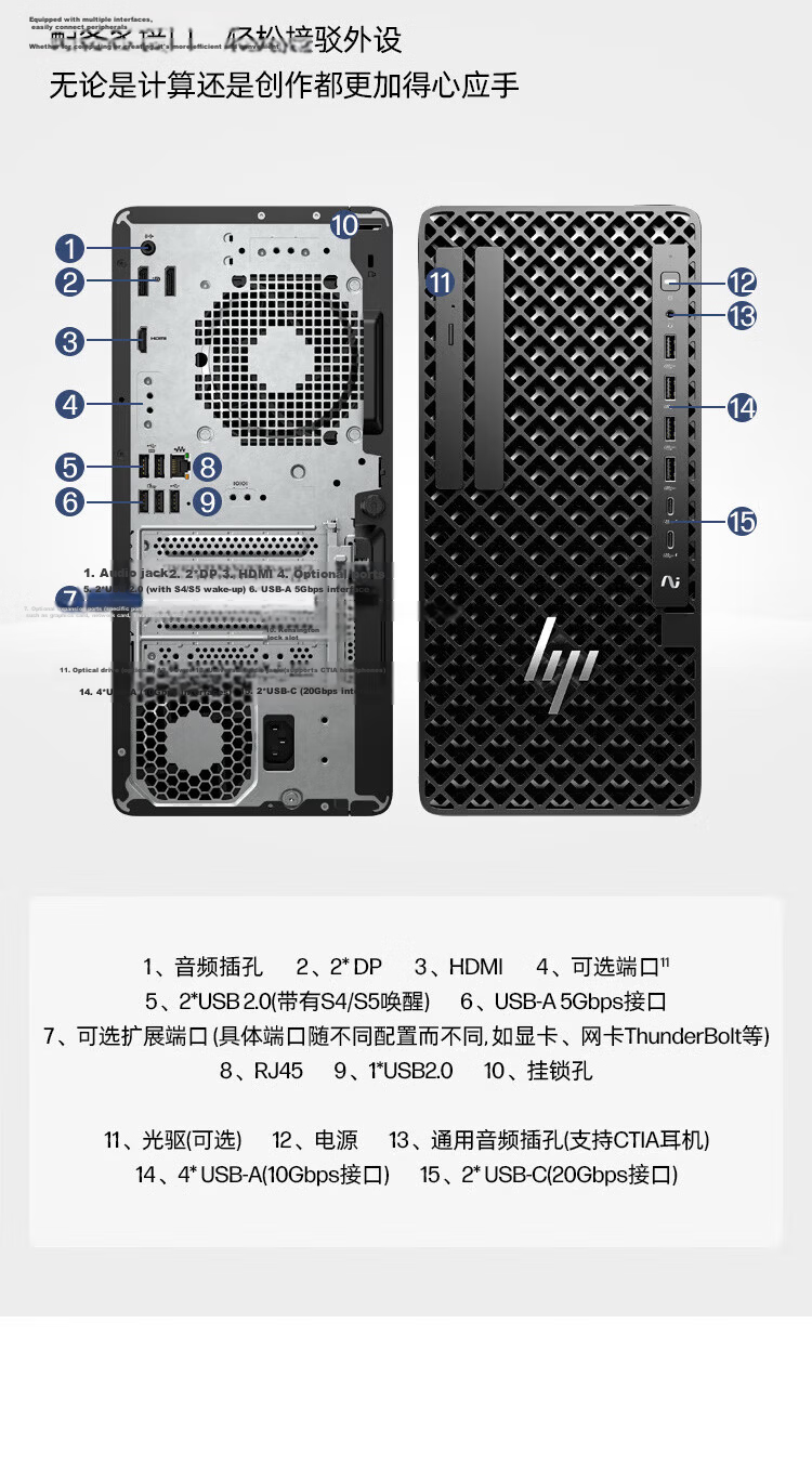 HP Z1 G1i Graphics Workstation Desktop Ultra5 235 vPro/16GB/512GB SSD/Integrated Graphics 12