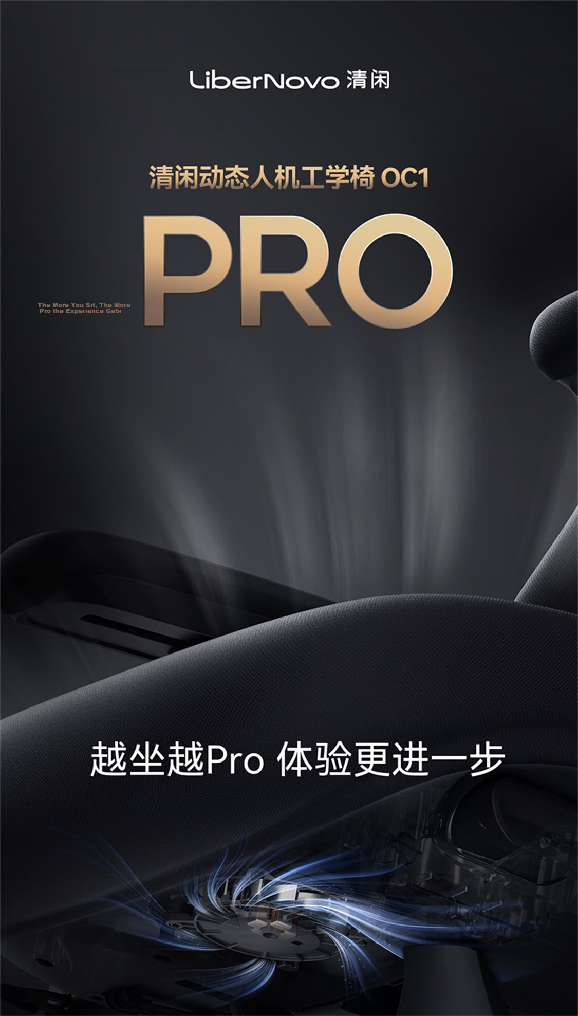LiberNovo Qingxian OC1 Pro Extended Graphite Gray Dynamic Ergonomic Gaming Office Computer Chair 2