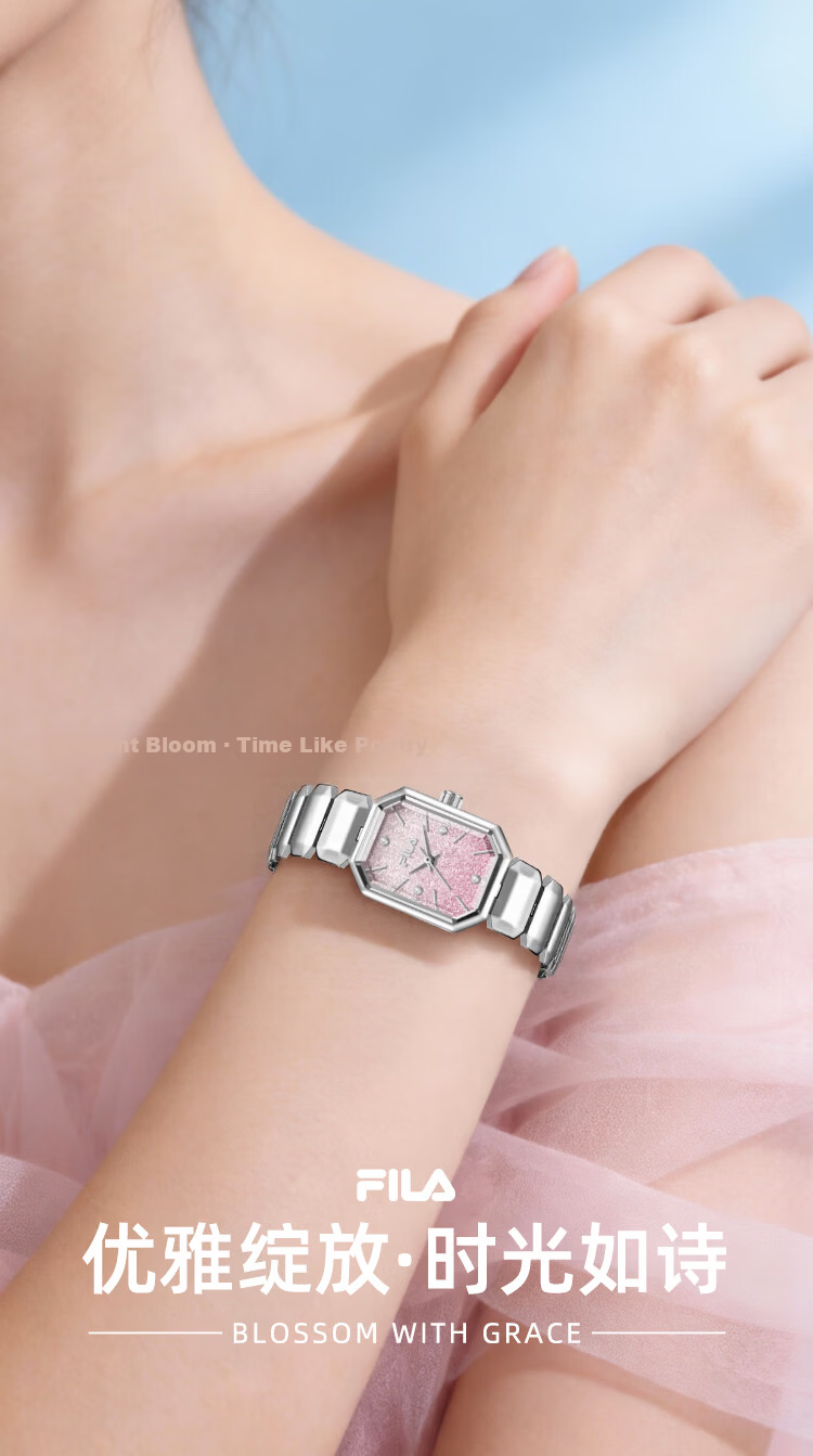 FILA Women's Starry Sky Small Square Watch Birthday Gift for Girlfriend Student Watch 6831-101 2