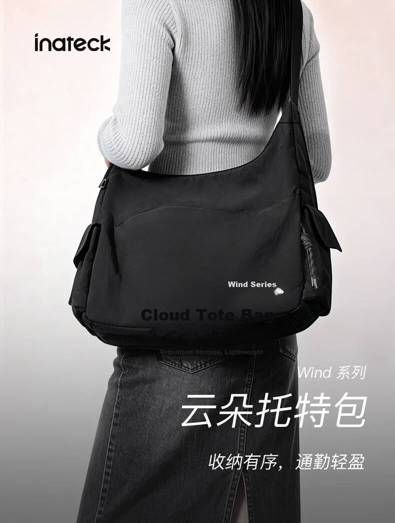 Inateck Tote Bag Women Laptop Bag Crossbody Large Capacity Shoulder Bag iPad Tablet Handbag Lightweight Commuter 1