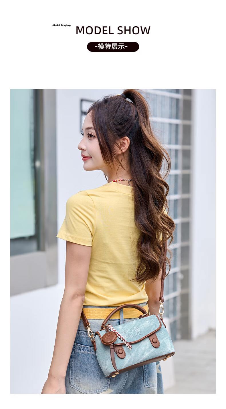 Disney Women's Bag 2026 New Small Niche High-End Handbag Crossbody Commuter Practical Birthday Gift for Girls 6