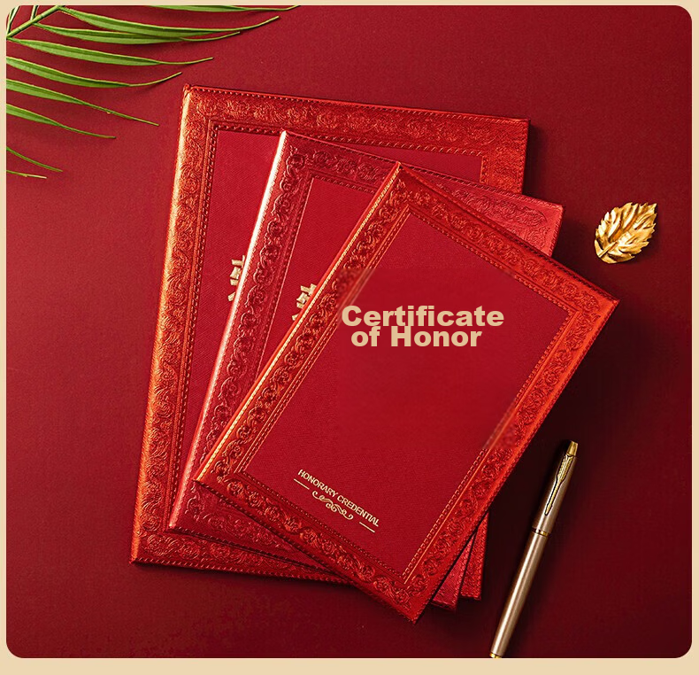 Tianshun A4 Graduation Certificate Inner Pages with Gold Foil, 120g Paper, Printable Training Inner Pages, Customizable with Free Printing Template, Graduation Certificate Inner Pages Large A4-20 Sheets 14