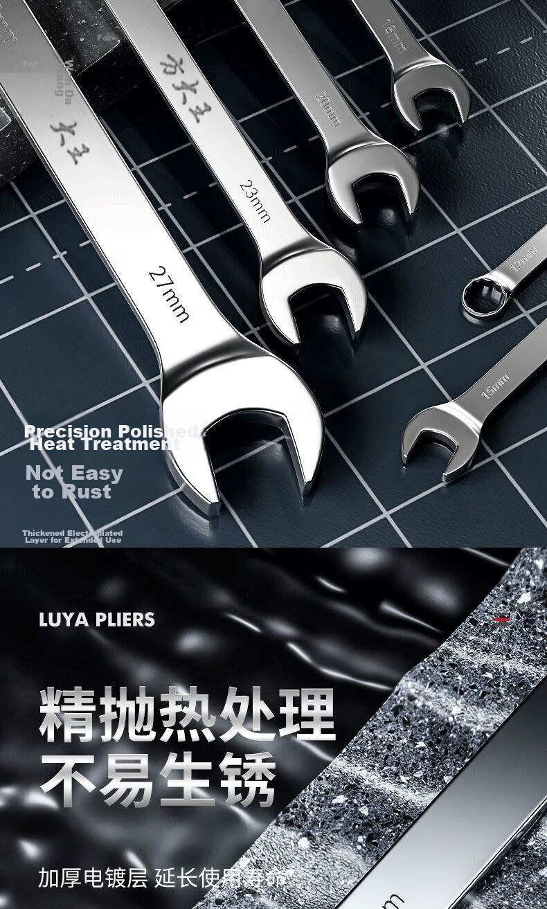 Fang Da Wang Dual-Use Industrial Grade Wrench, Thickened Design for Easy and Efficient Use [14mm] 7