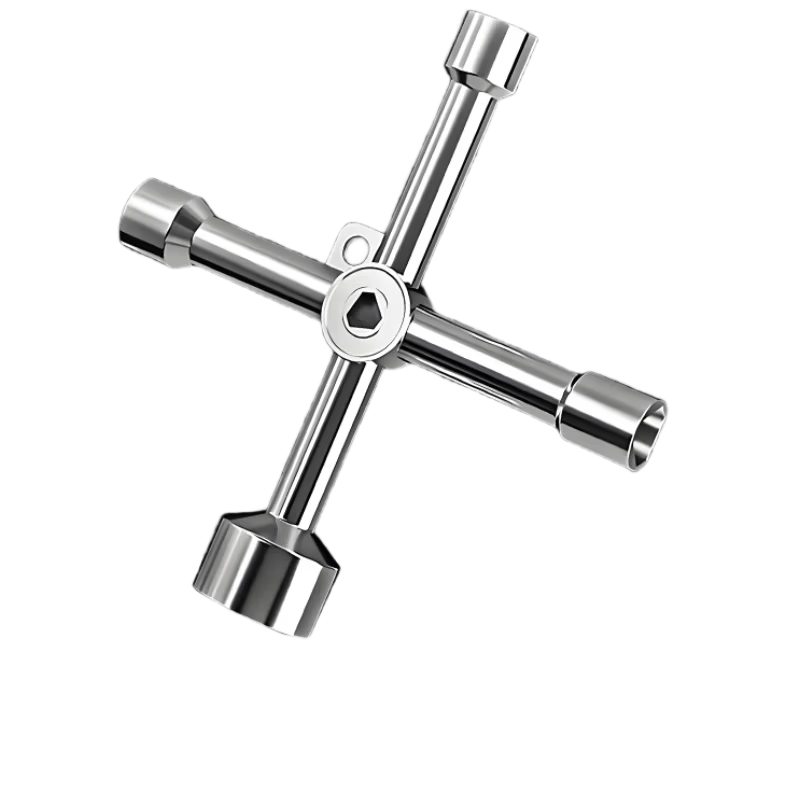 Chugong Multifunctional Triangle Key Distribution Cabinet Cross Six-in-One Key Electric Box Faucet Valve Elevator Wrench