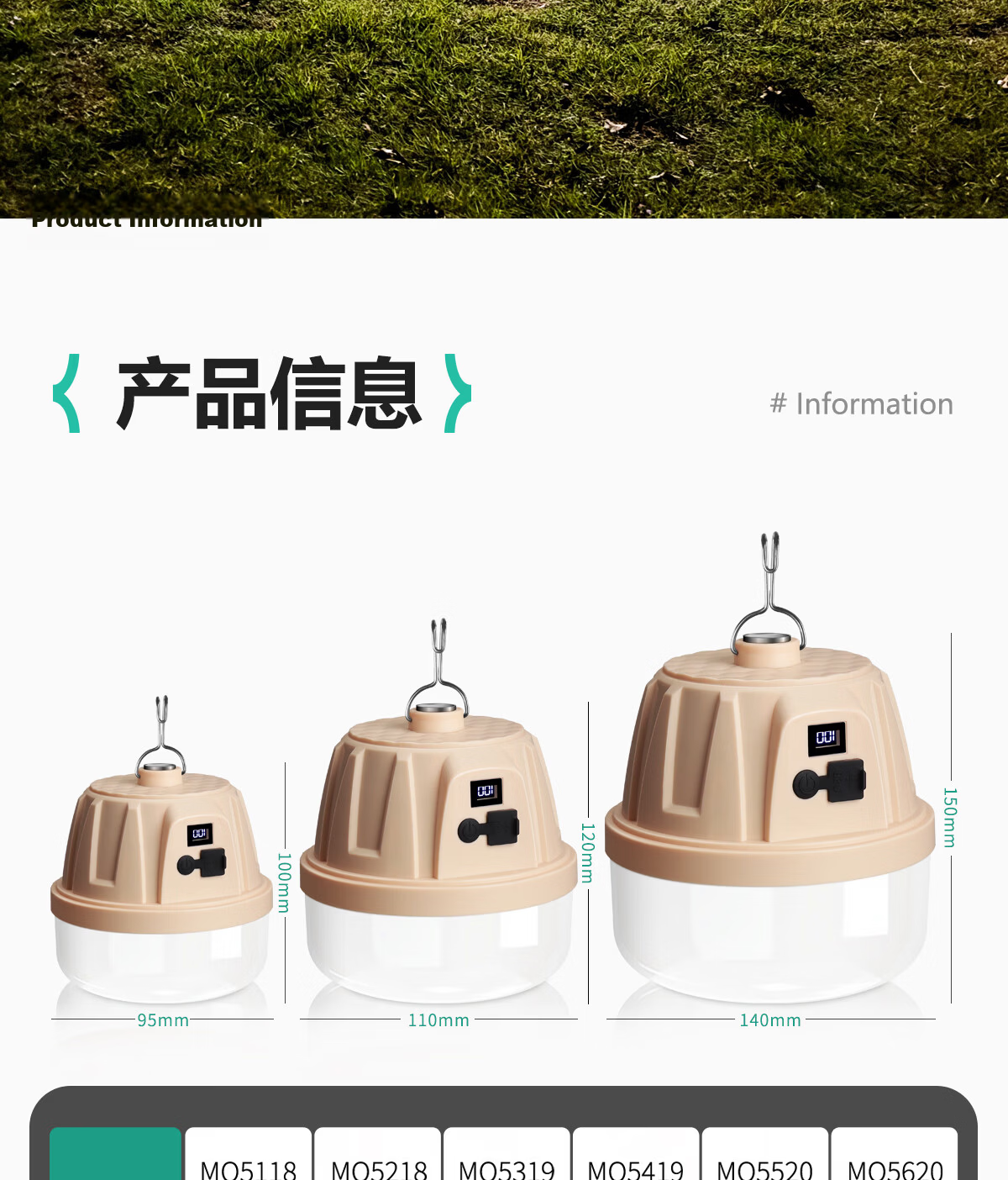 MAX LOAD Rechargeable Outdoor Super Bright LED Tent Hanging Light Night Market Camping Household Bulb Lamp 22
