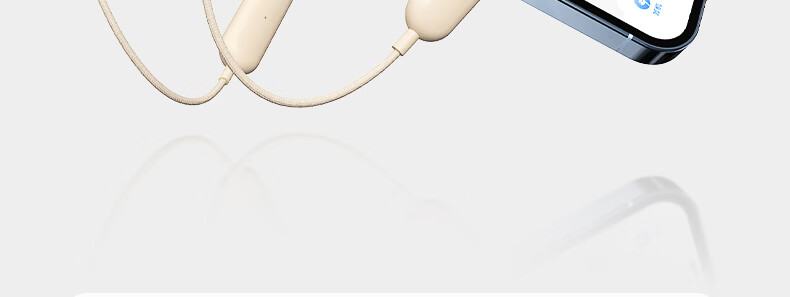 IKF W1S Neckband Bluetooth Earphones, Semi-In Wireless Sports Headphones, Low Latency, High Sound Quality, Long Battery Life, Waterproof And Sweat-Resistant, Suitable for Phones And Computers, Sky Blue 85