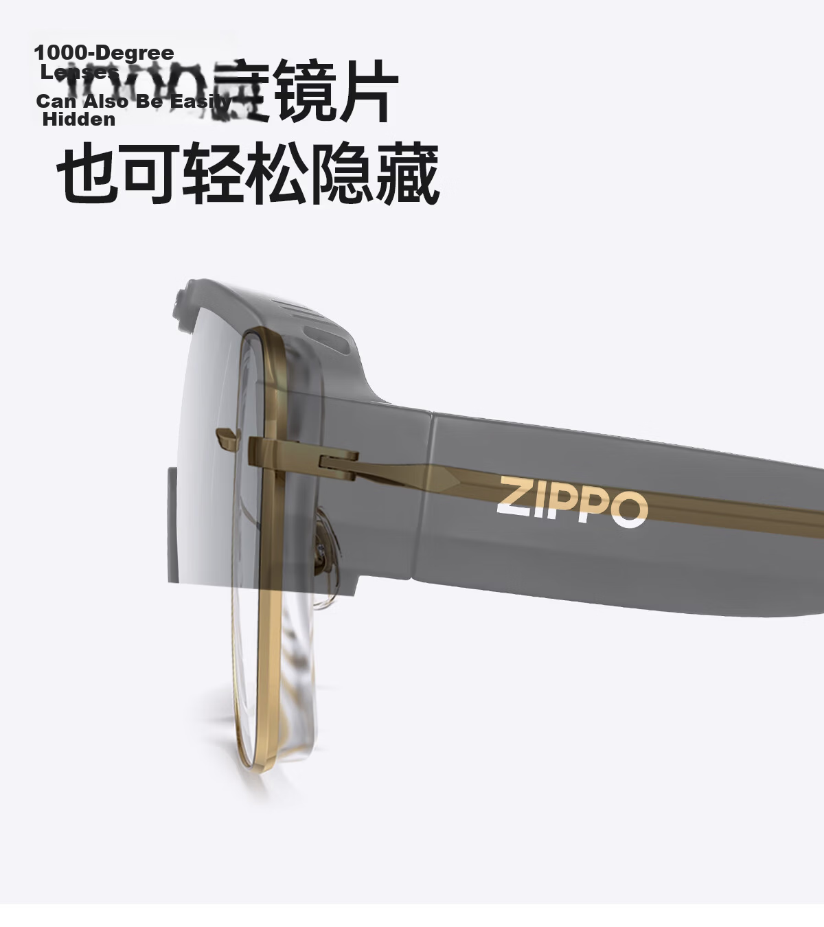 ZIPPO American Sunglasses Clip-On Polarized Night Vision Glasses for Driving Day and Night Anti-Glare 75798-72 8