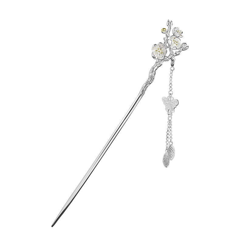 Zhuishi Silver Hairpin for Women Ancient Style Hairpin New Chinese Style Hairpin Hair Accessories Elegant Silver Hairpin Qixi Festival Valentine's Day Gift