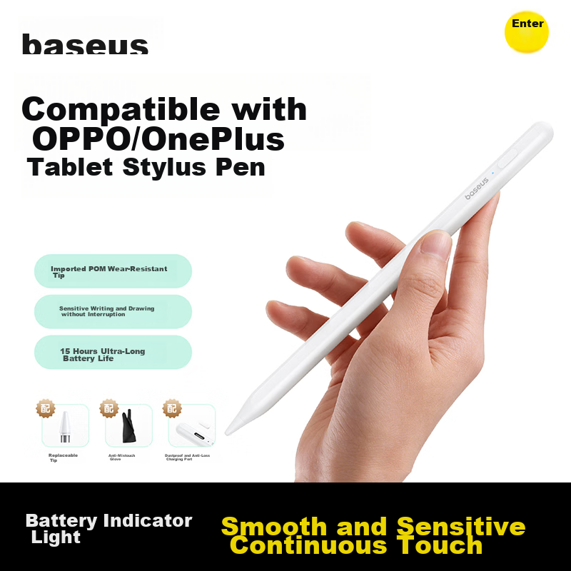 Baseus Compatible OPPO Pad 5 Pro Stylus Pen OnePlus/OPPO Pencil 2 Tablet Touch Pen OnePlus Pad 2 Pro/Pad Mini 8.8 Capacitive Magnetic Drawing Pen
