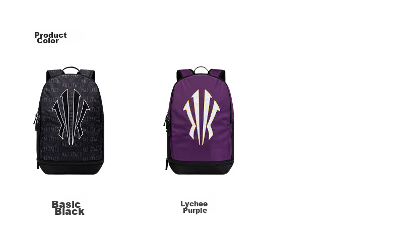 Anta Kyrie Irving Series Men's Large Capacity Water-Resistant Double Compartment Backpack Student Sports Basketball Bag 10