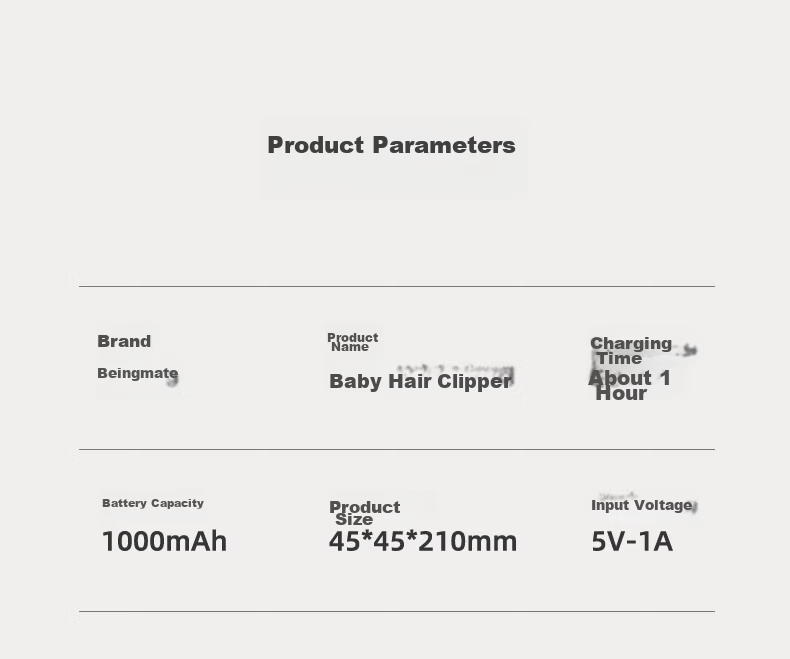 Beingmate Baby Hair Clipper Automatic Suction Electric Trimmer Quiet Children's Haircut Grooming Tool 16
