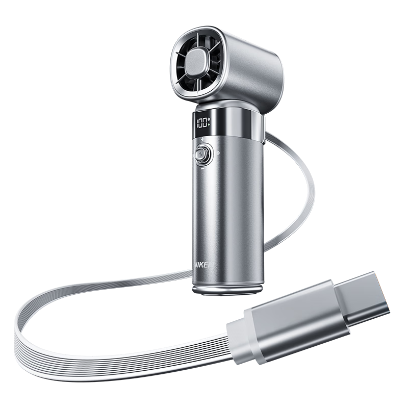 Viken Handheld Mini Fan High-Speed Cooling Portable Neck Hanging Small Electric Fan Power Bank 10000mAh for Outdoor Travel