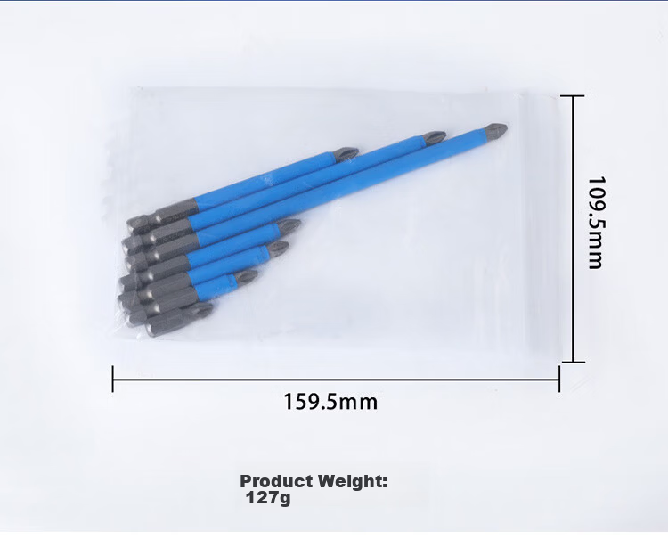 Bingyu BJ-362 PH2 Strong Magnetic Electric Drill Screwdriver Cross Anti-Slip Wind Batch Head Premium S2 Steel 70mm 10 Pieces 8