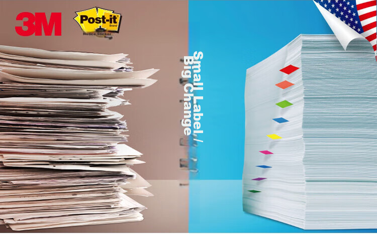 3M Post-it Notes Reminder Notes/Sticky Notes/Transparent Indicator Labels Office Supplies Study Stationery 680-2pk-3 Dispenser Labels 1