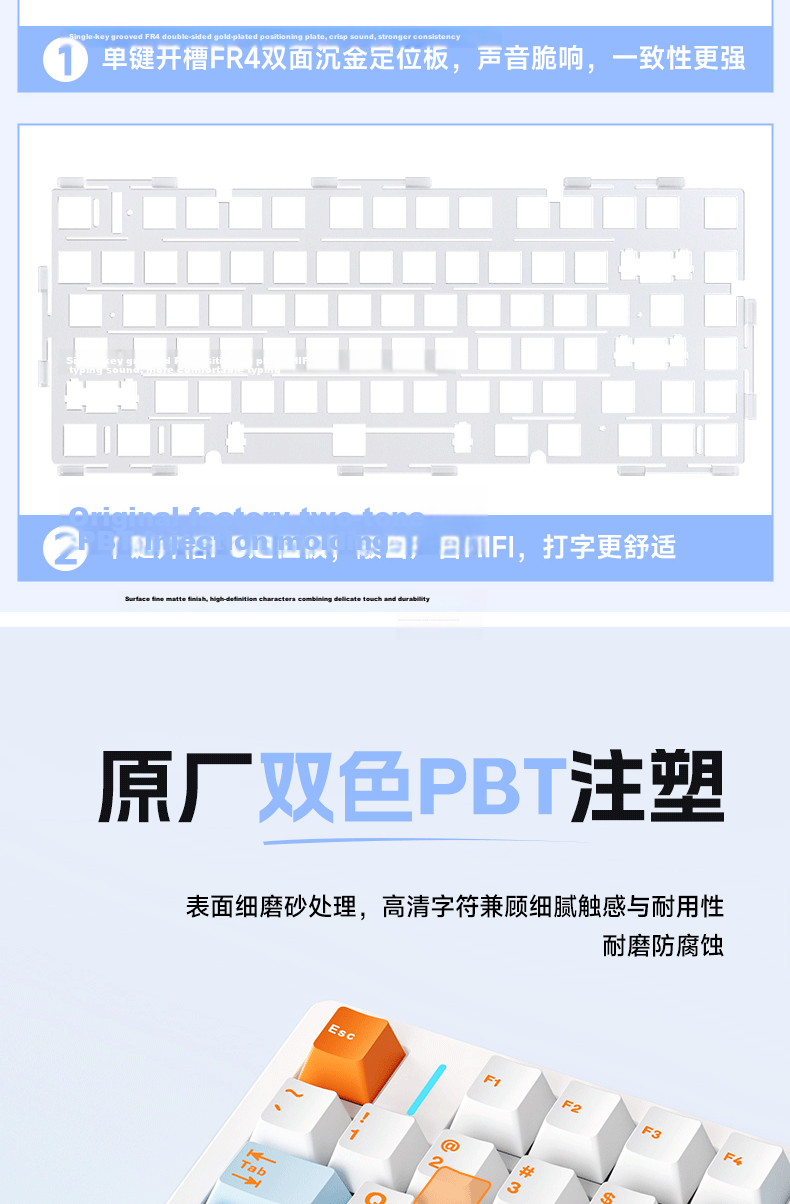 AULA M75 Custom Mechanical Keyboard Tri-Mode Aluminum Wired 2.4G Bluetooth Gasket Structure Gaming M75 Tri-Mode Ink Black Ice Pulse Switch 13